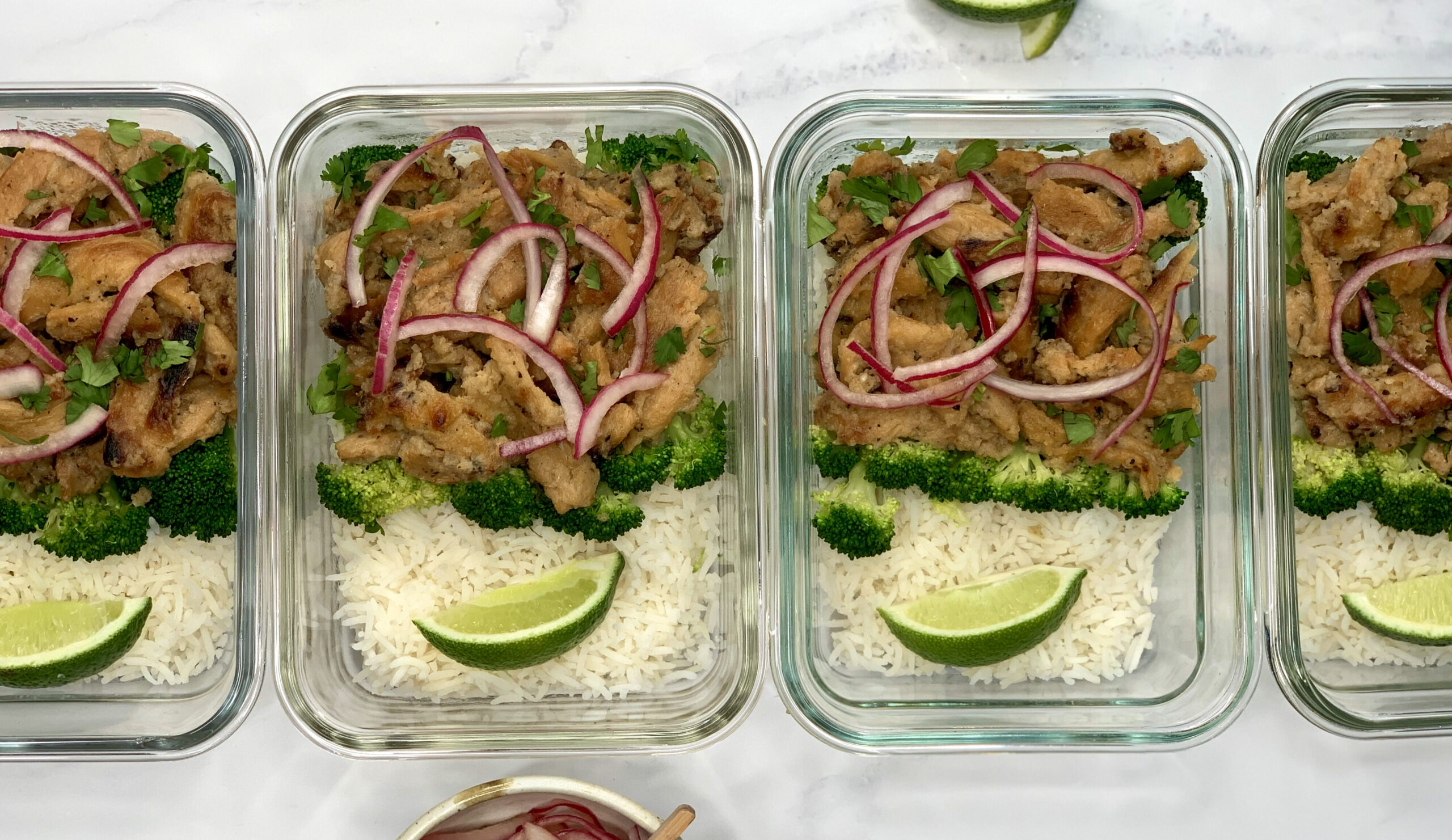 vegan coconut lime soy curl meal prep