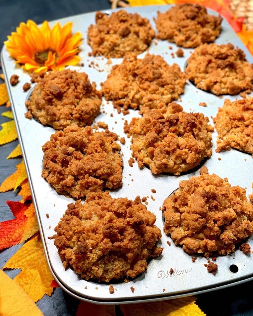 tray of vegan muffins