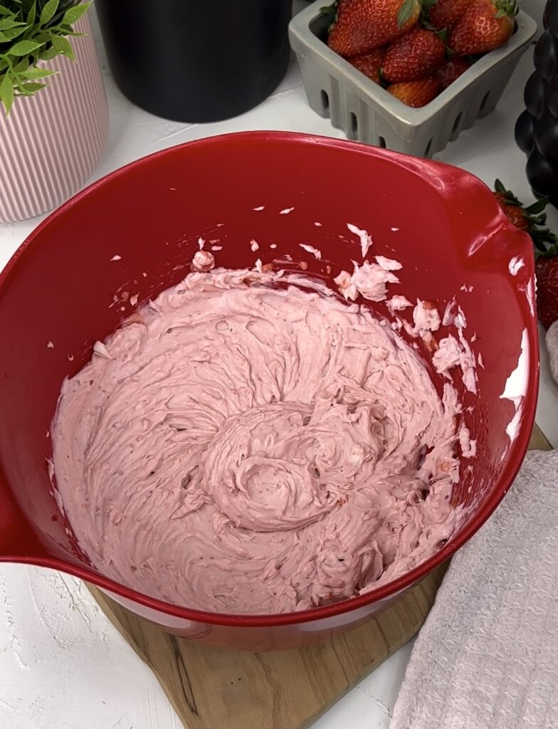 strawberry cream cheese mixture 