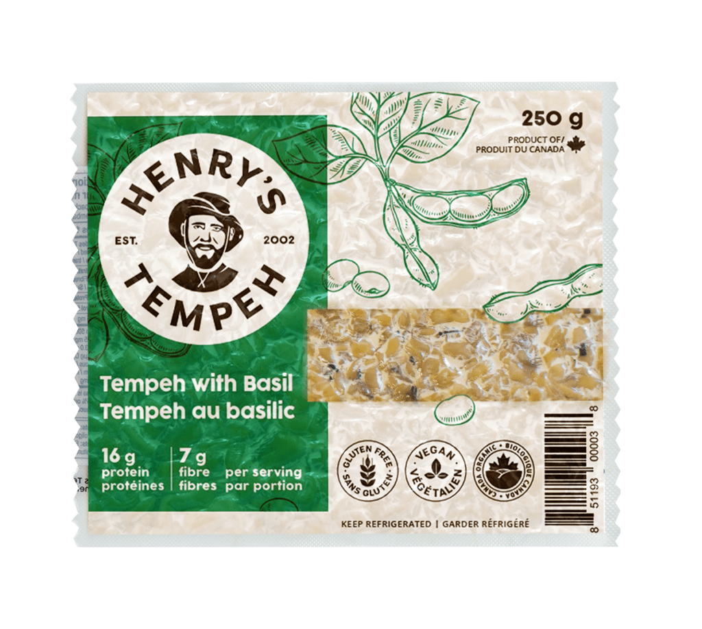 Package of Henry's Basil Tempeh