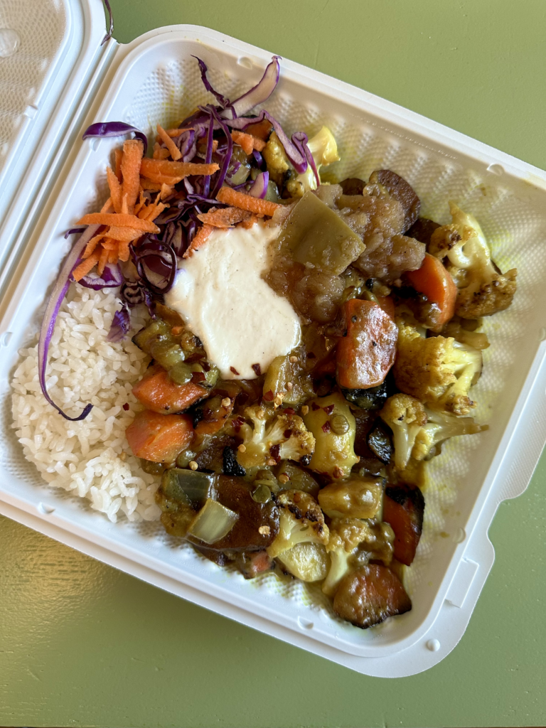 Vegan Food in Edmonton - vegan curry bowl