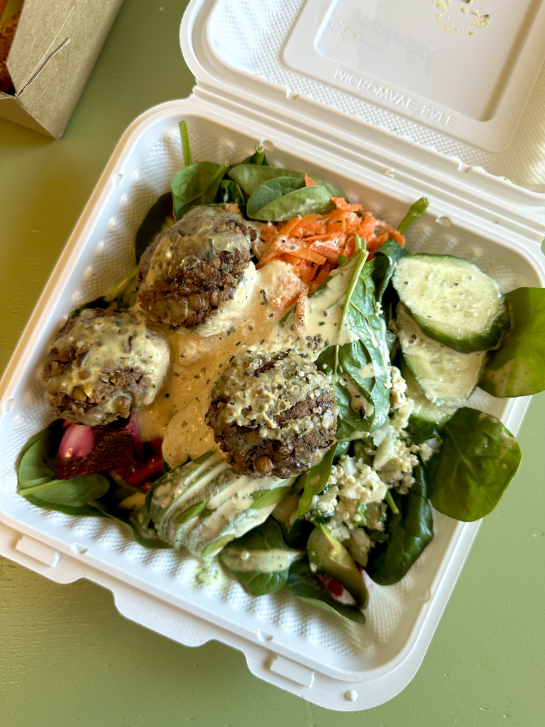 Vegan Food in Edmonton  - vegan falafel bowl 