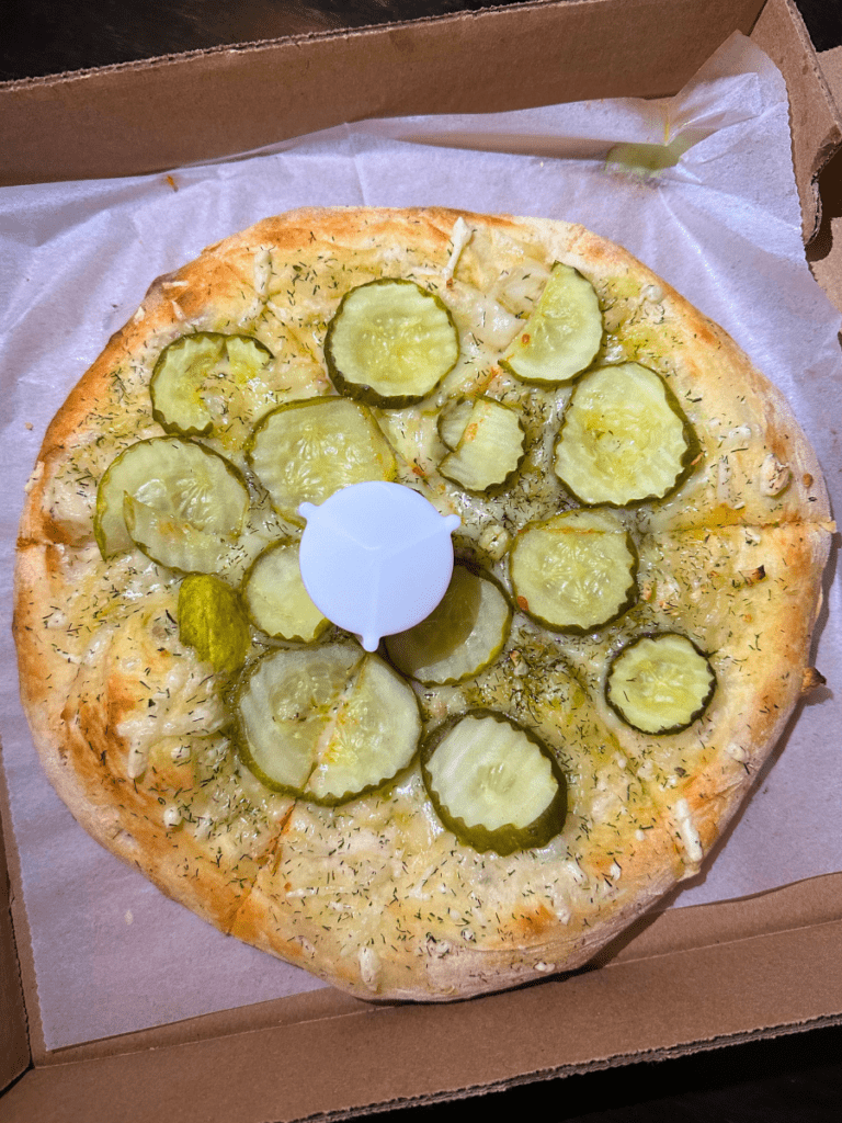 Vegan Pickle Pizza 