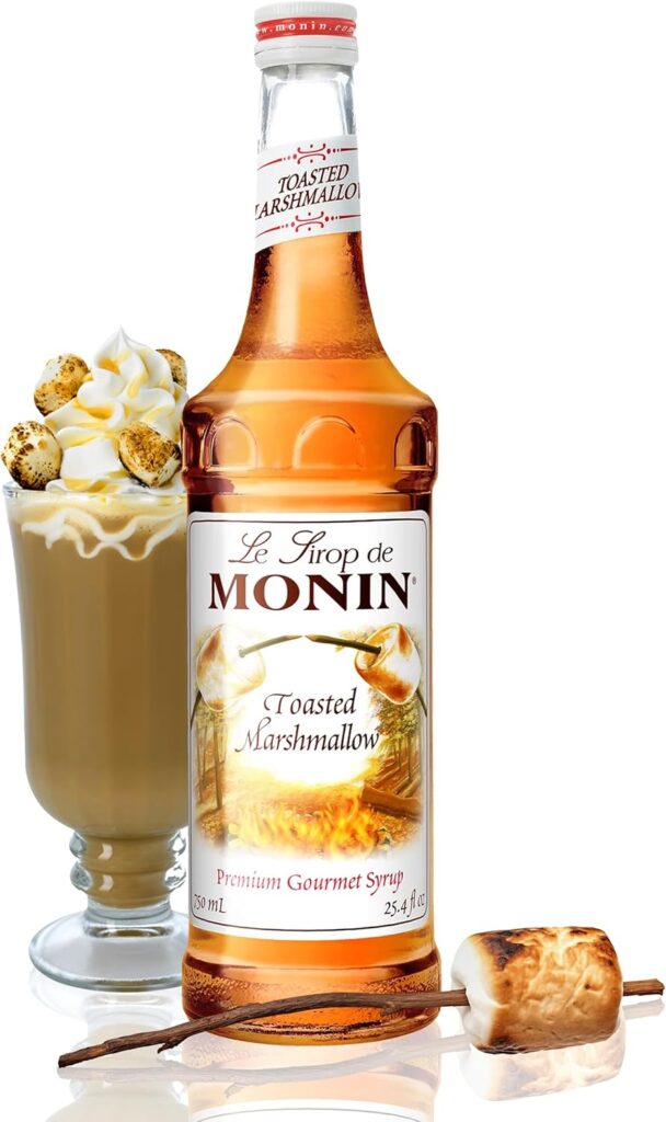 Toasted Marshmallow coffee syrup.